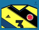 Dibujo Camiseta del mundial de fútbol 2014 de Colombia pintado por gransamuel