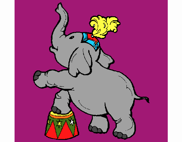 Dibujo Elefante pintado por SILUFU