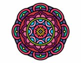 Dibujo Mandala para la relajación mental pintado por HeidyM