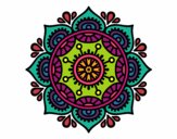 Dibujo Mandala para relajarse pintado por HeidyM