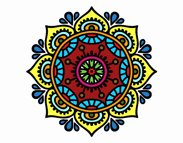 Dibujo Mandala para relajarse pintado por juanes123i