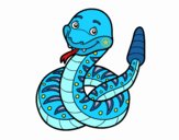 Dibujo Una serpiente de cascabel pintado por Lorenax