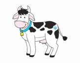 Dibujo Vaca de granja pintado por Lorenax