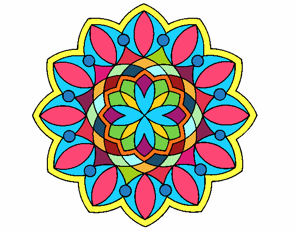 Dibujo Mandala 3 pintado por Atobomu