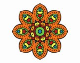 Dibujo Mandala de inspiración árabe pintado por belkmar