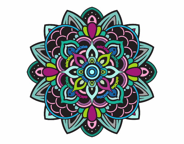 Dibujo Mandala decorativa pintado por belkmar