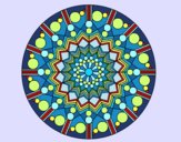 Dibujo Mandala flor con círculos pintado por belkmar