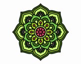 Dibujo Mandala flor de la concentración pintado por belkmar