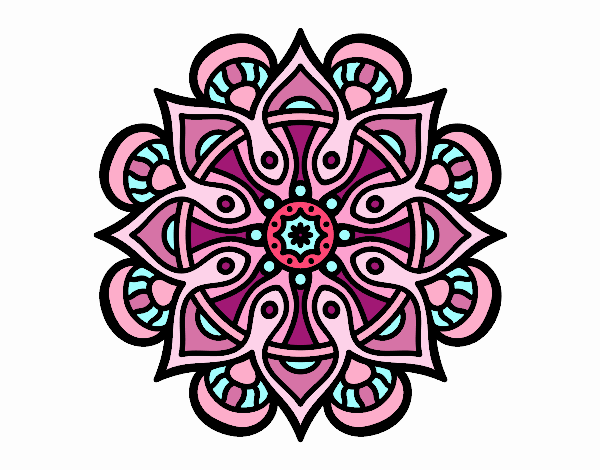Dibujo Mandala mundo árabe pintado por belkmar