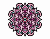 Dibujo Mandala mundo árabe pintado por belkmar