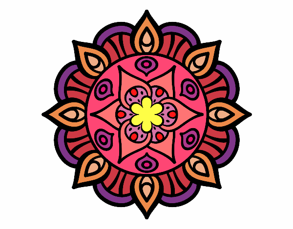 Dibujo Mandala vida vegetal pintado por alenja57