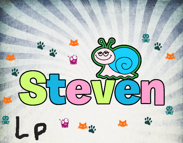 Dibujo Steven pintado por Estiven_20