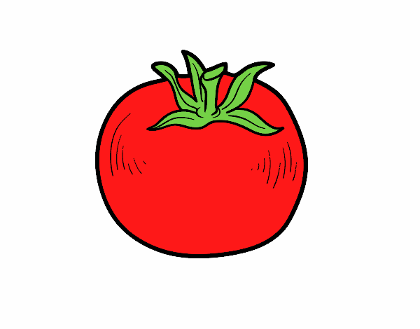 Dibujo Tomate ecológico pintado por albabm24