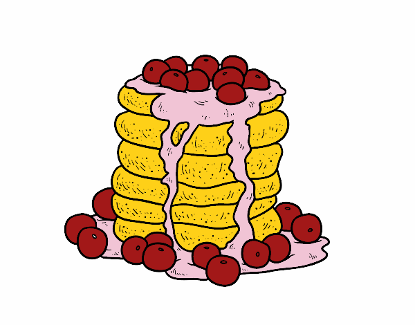 Dibujo Tortitas pintado por albabm24
