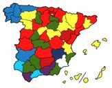 Dibujo Las provincias de España pintado por Minp