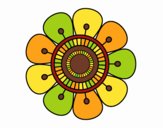 Dibujo Mandala en forma de flor pintado por belkmar