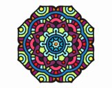 Dibujo Mandala flor conceptual pintado por belkmar