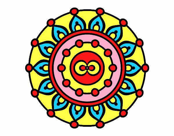 Dibujo Mandala meditación pintado por oscarmario