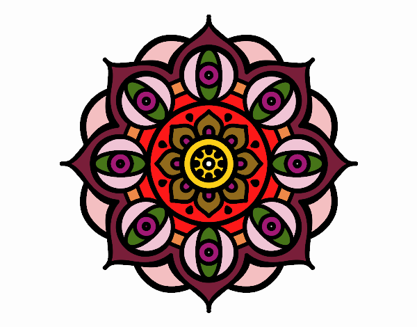 Dibujo Mandala ojos abiertos pintado por juandavid6