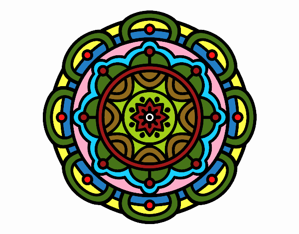 Dibujo Mandala para la relajación mental pintado por juandavid6