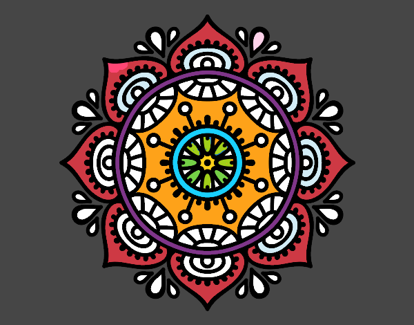 Dibujo Mandala para relajarse pintado por AltaVibra7