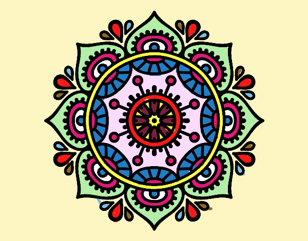 Dibujo Mandala para relajarse pintado por AltaVibra7