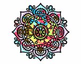 Dibujo Mandala para relajarse pintado por yollenys
