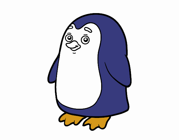 Dibujo Pingüino antártico pintado por juandavid6