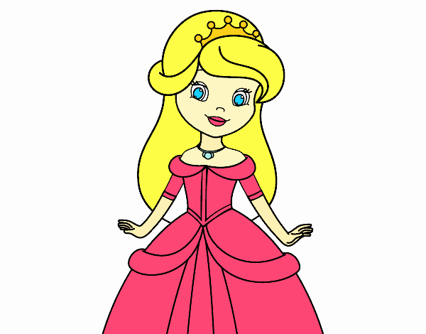 dibujo de princesa bella para colorear