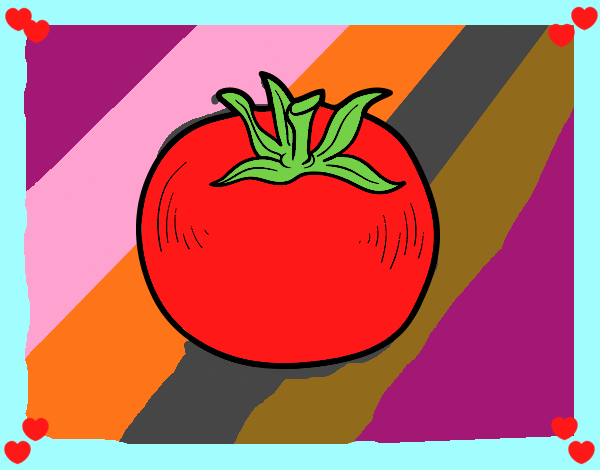Dibujo Tomate ecológico pintado por Betsabet