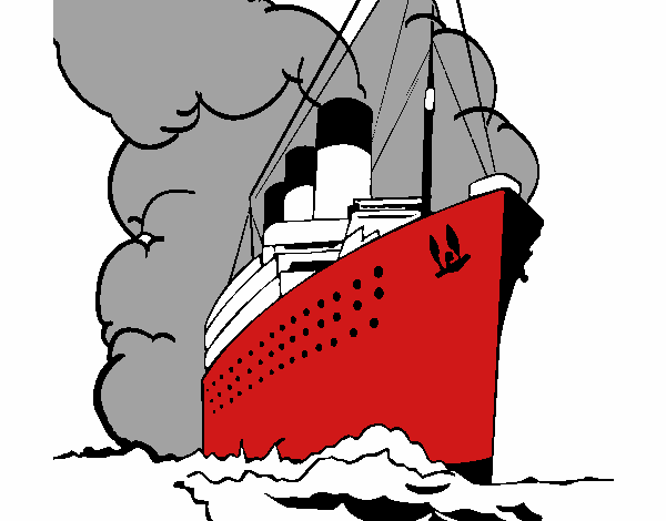 Dibujo Barco de vapor pintado por ALEK12