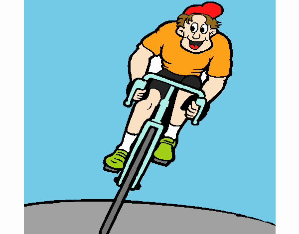 Ciclista con gorra