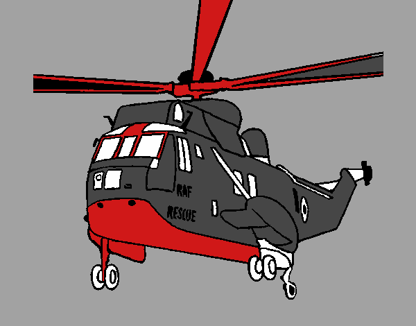 Dibujo Helicóptero al rescate pintado por ALEK12