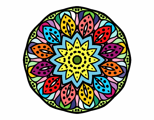 Dibujo Mandala naturaleza pintado por Atobomu