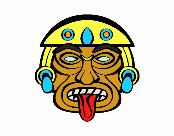 Dibujo Máscara azteca pintado por Francis_XD