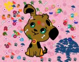 Dibujo Cachorrito de perro pintado por AhleyPilla