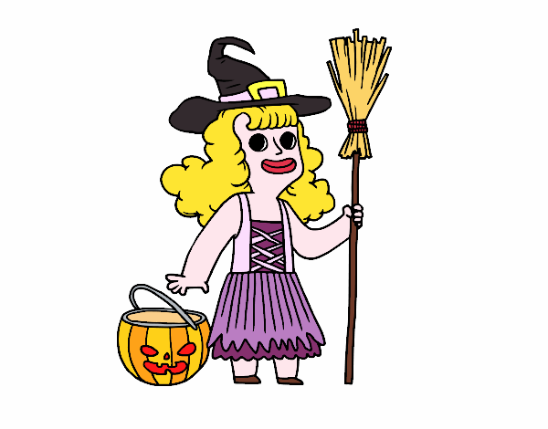 Disfraz de bruja de Halloween
