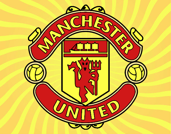 Dibujo Escudo del Manchester United pintado por spiner