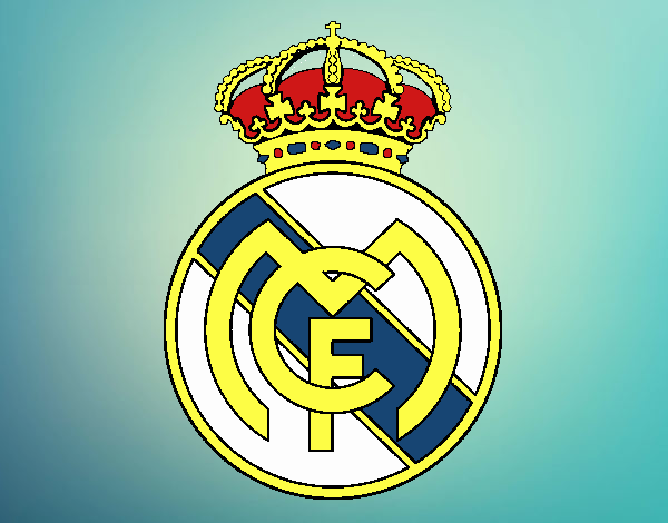 Dibujo Escudo del Real Madrid C.F. pintado por Mateo02