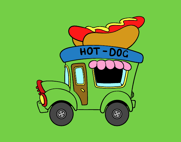 Food truck de perritos calientes