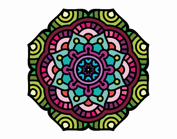 Dibujo Mandala flor conceptual pintado por Julirodri