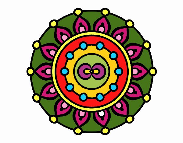 Dibujo Mandala meditación pintado por ANELIZAB