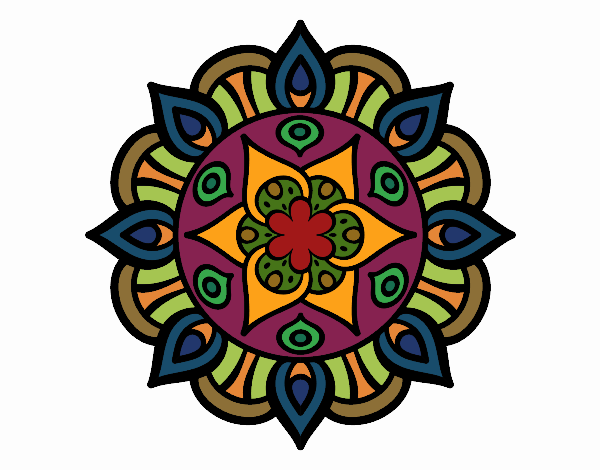 Dibujo Mandala vida vegetal pintado por Ampa66