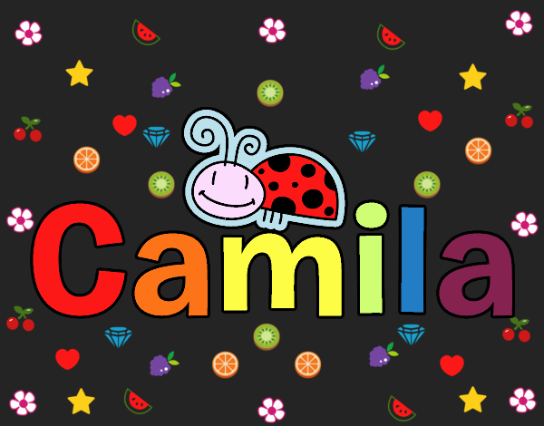 Dibujo Camila pintado por vagal