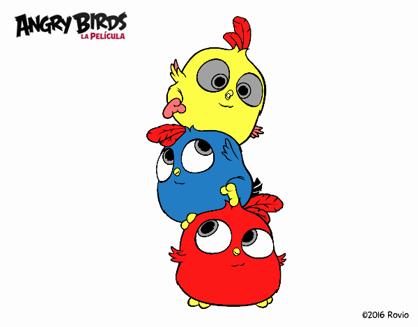 Dibujo Las crias de Angry Birds pintado por edduar1