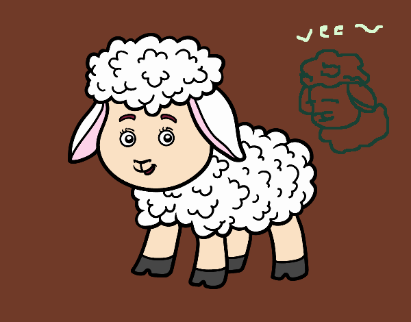 Dibujo Una ovejita pintado por BonnieStar