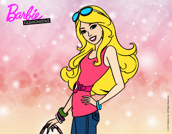 Dibujo Barbie casual pintado por ELIANAMIRA