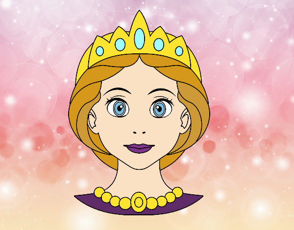 Dibujo Cara de princesa pintado por crisdrumer