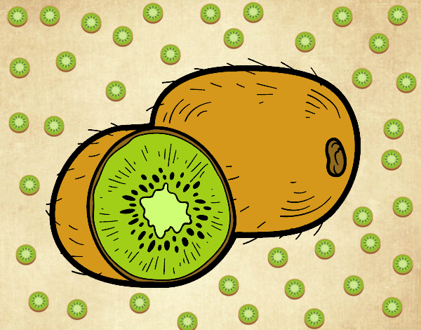 Dibujo El kiwi pintado por yiyii