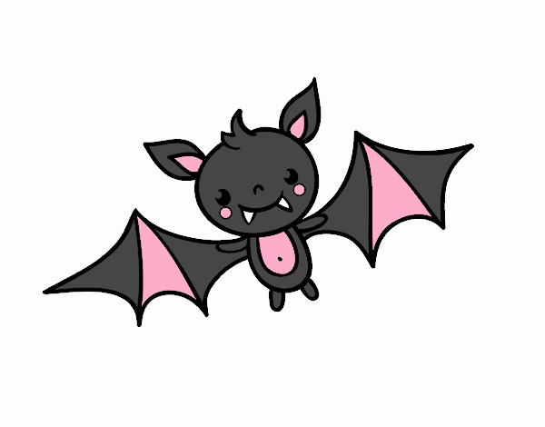 Dibujo Un murciélago de Halloween pintado por Danna03